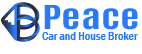 Peace Broker Logo - Your trusted partner for cars, real estate, and machinery